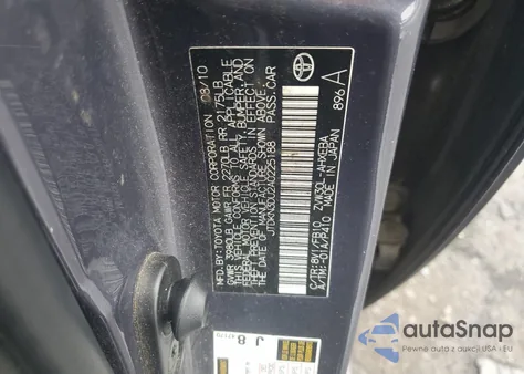 2010 Toyota Prius from USA, damaged, VIN JTDKN3DU2A0225188